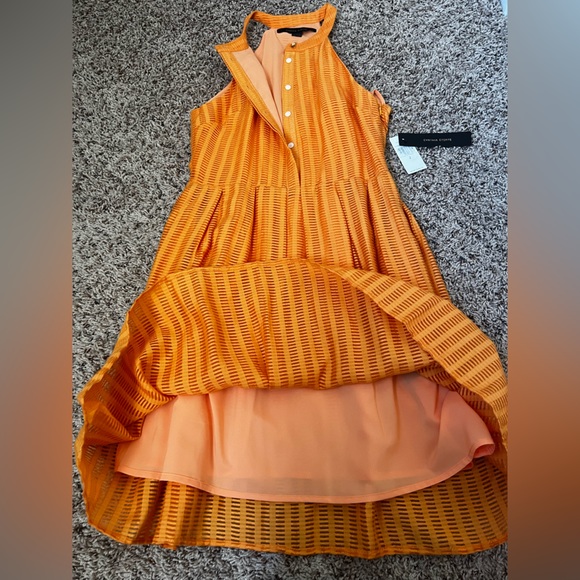 NWT Cynthia Steffe Bright Orange Dress Size 2 - Picture 7 of 12